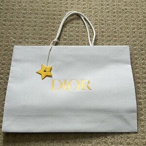 dior shopping bag and star 16.5 x 11.5